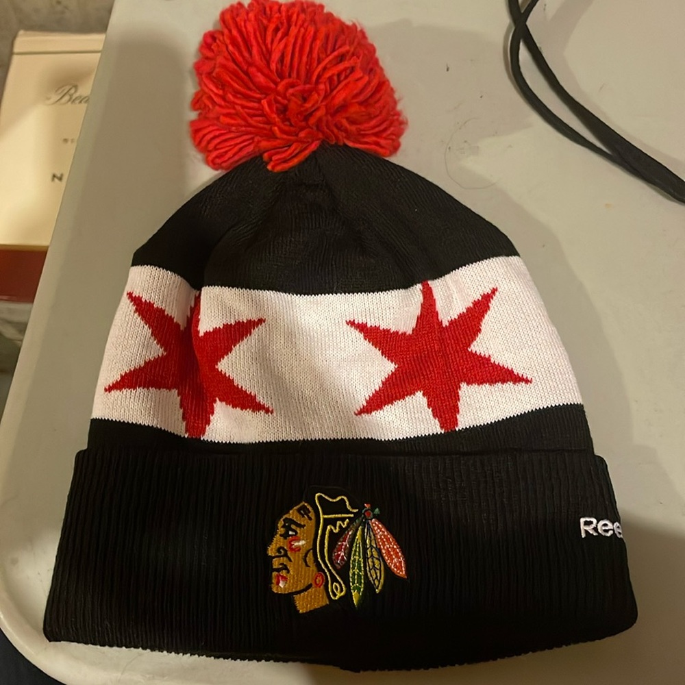 Blackhawks hat from stadium series vs Minnesota Wild.